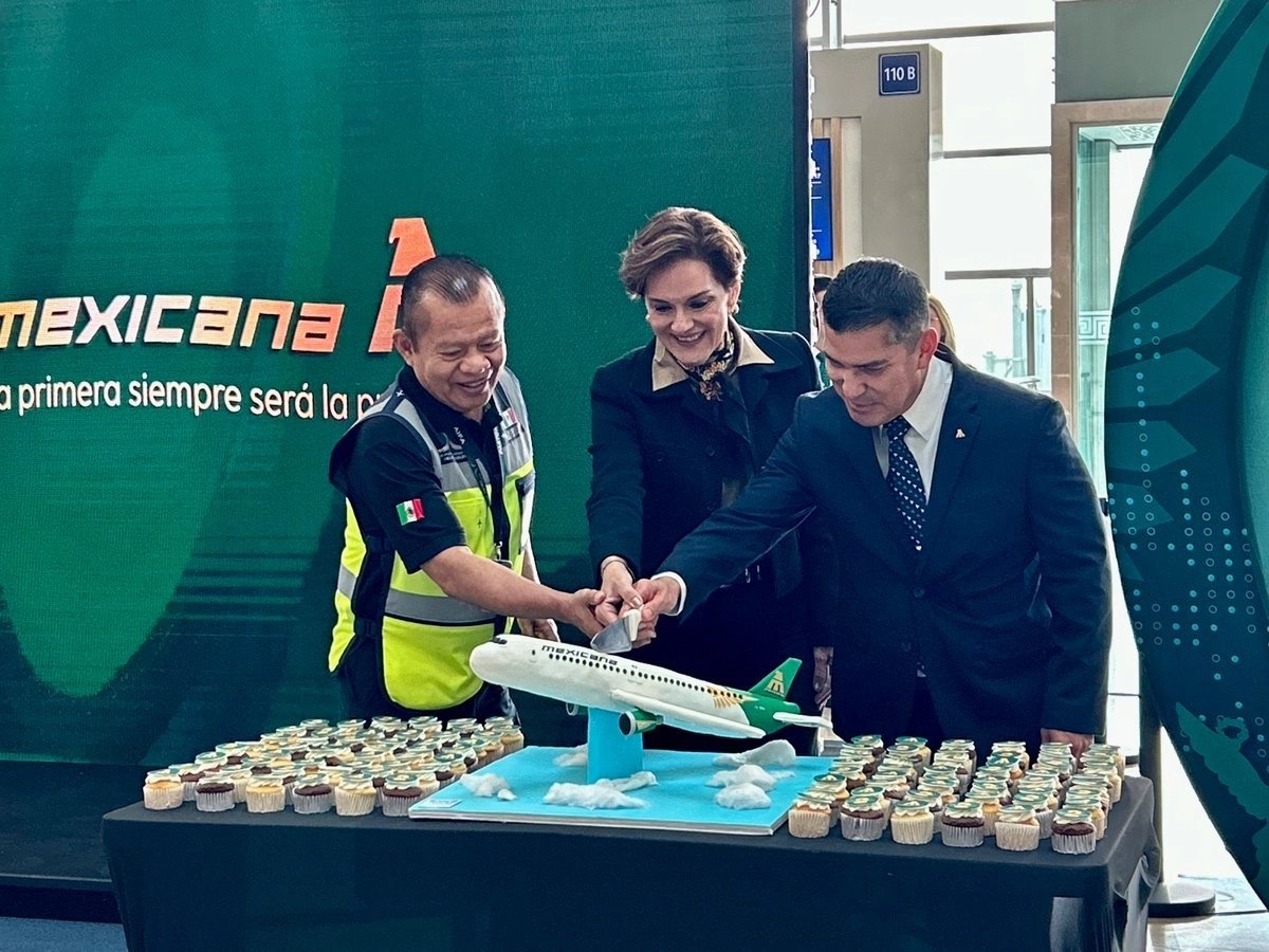 Mexicana despega alto desde el AIFA: más de 800 mil pasajeros en dos años