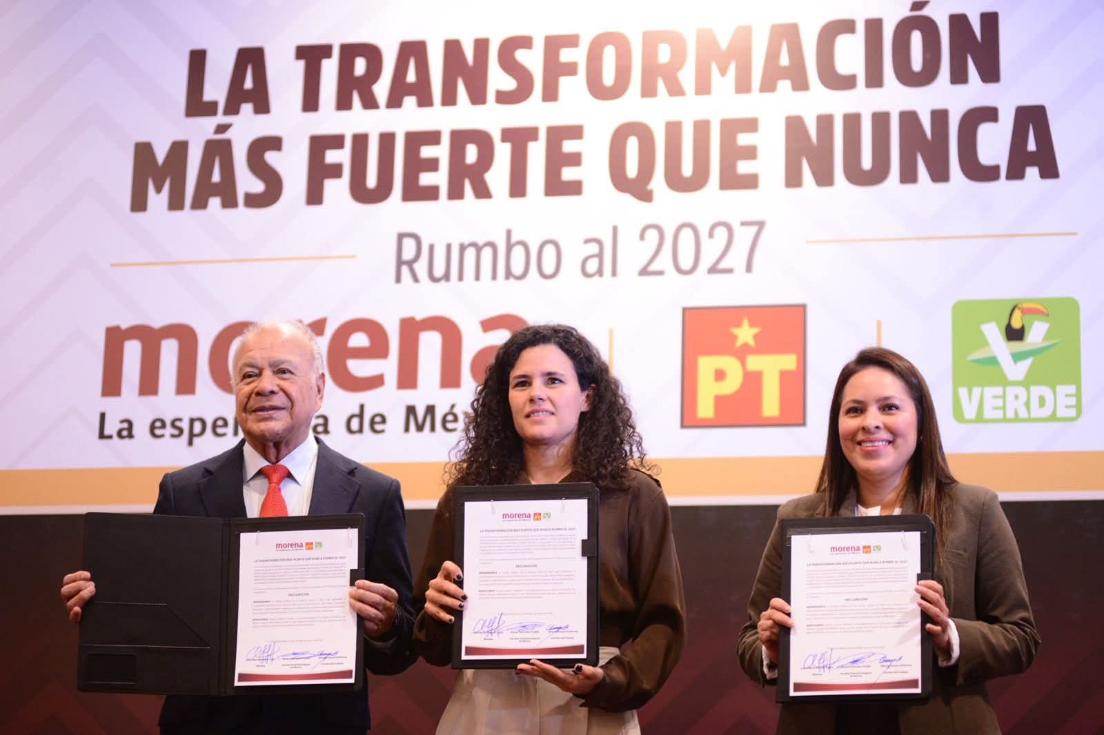 Partidos de la 4T se unen para garantizar la continuidad de la transformación para 2027