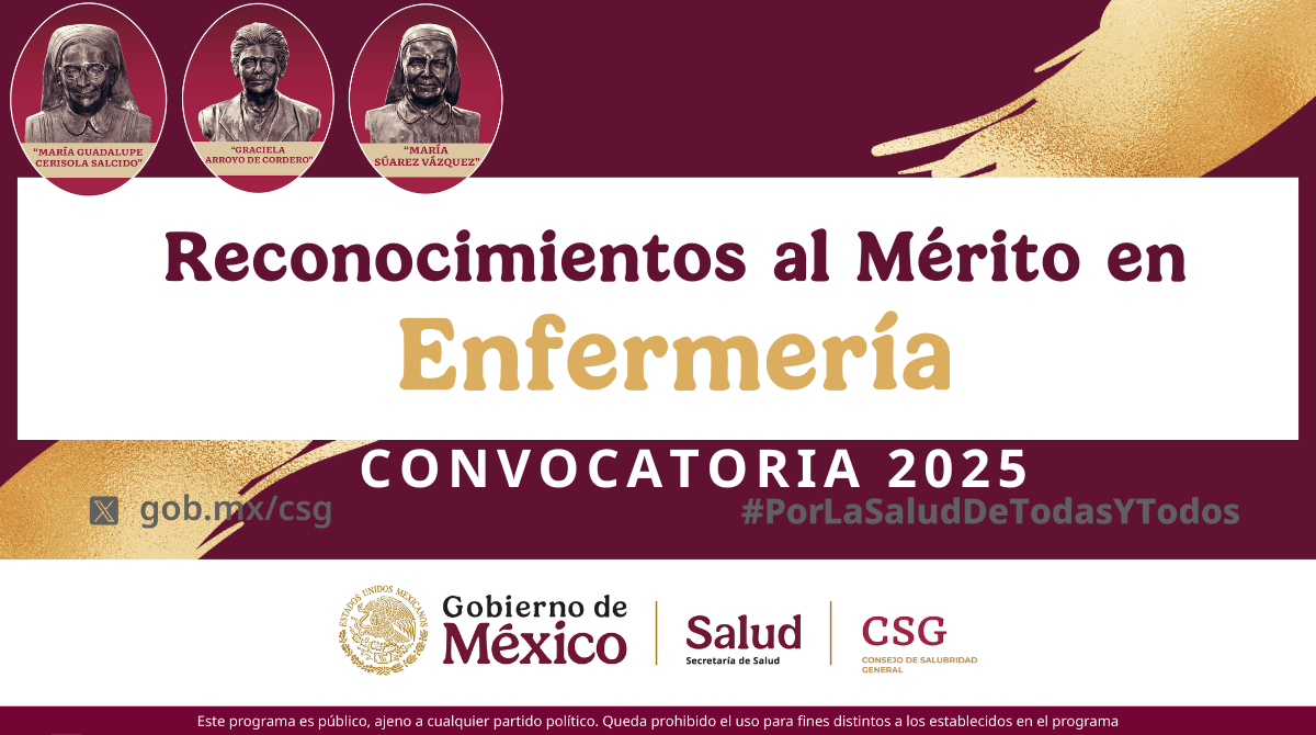 Secretaría de Salud lanza convocatoria para premiar a enfermeras y parteras Secretaría de Salud lanza convocatoria para premiar a enfermeras y parteras