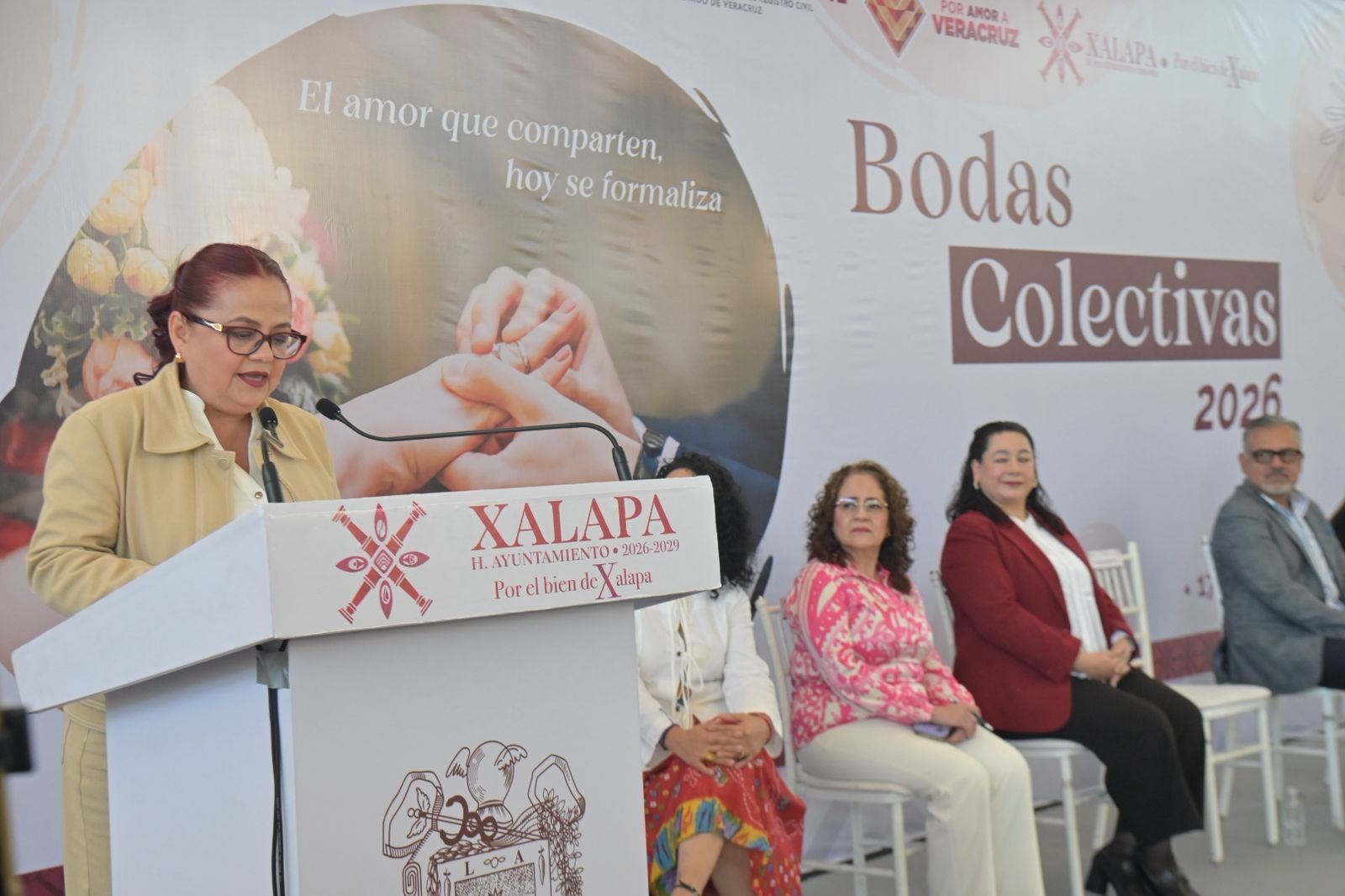 Por comunidades más unidas y la certeza jurídica de las familias, el Ayuntamiento celebró las Bodas Colectivas 2026 Por comunidades más unidas y la certeza jurídica de las familias, el Ayuntamiento celebró las Bodas Colectivas 2026