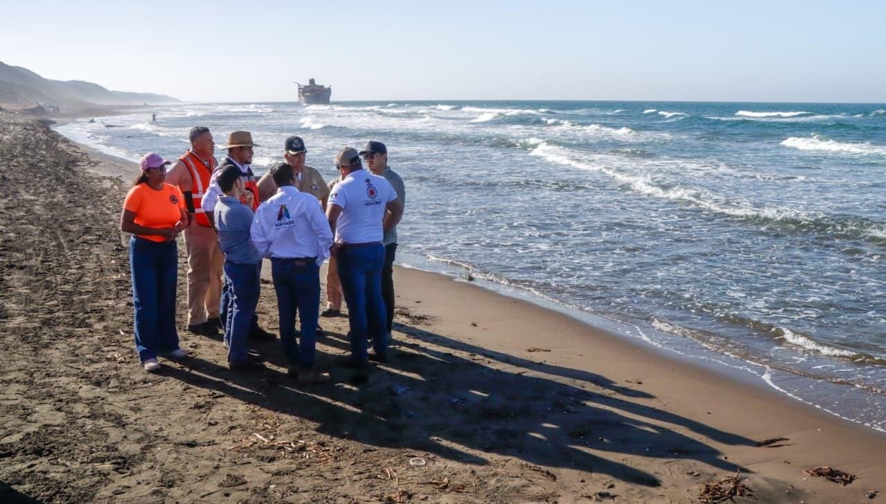 Coordinación interinstitucional para la supervisión de playas en Alvarado