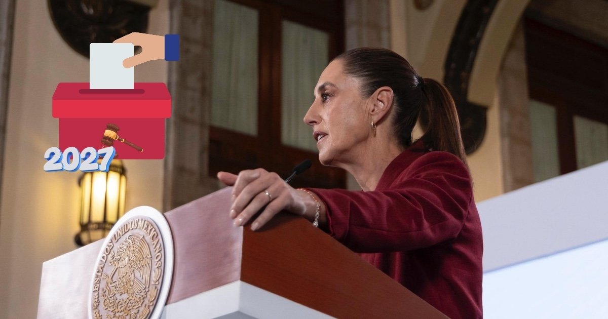 Sheinbaum adelanta que elección judicial será en 2027