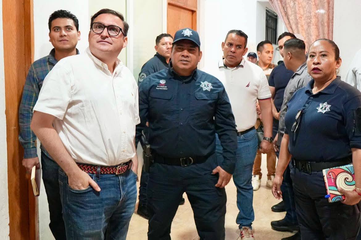 SUPERVISA ALCALDE INSTALACIONES DE LA DIRECCIÓN DE POLICÍA MUNICIPAL.