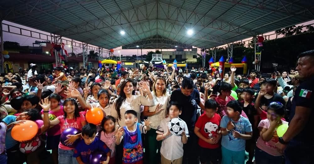 Festival de la Niñez llega a colonias de Poza Rica