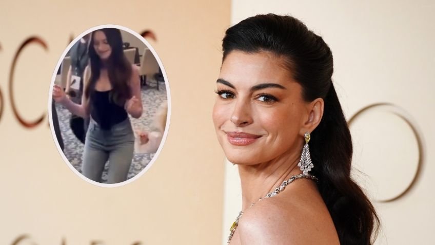 Anne Hathaway enloquece a fans mexicanos al bailar al ritmo de Los Ángeles Azules Anne Hathaway enloquece a fans mexicanos al bailar al ritmo de Los Ángeles Azules