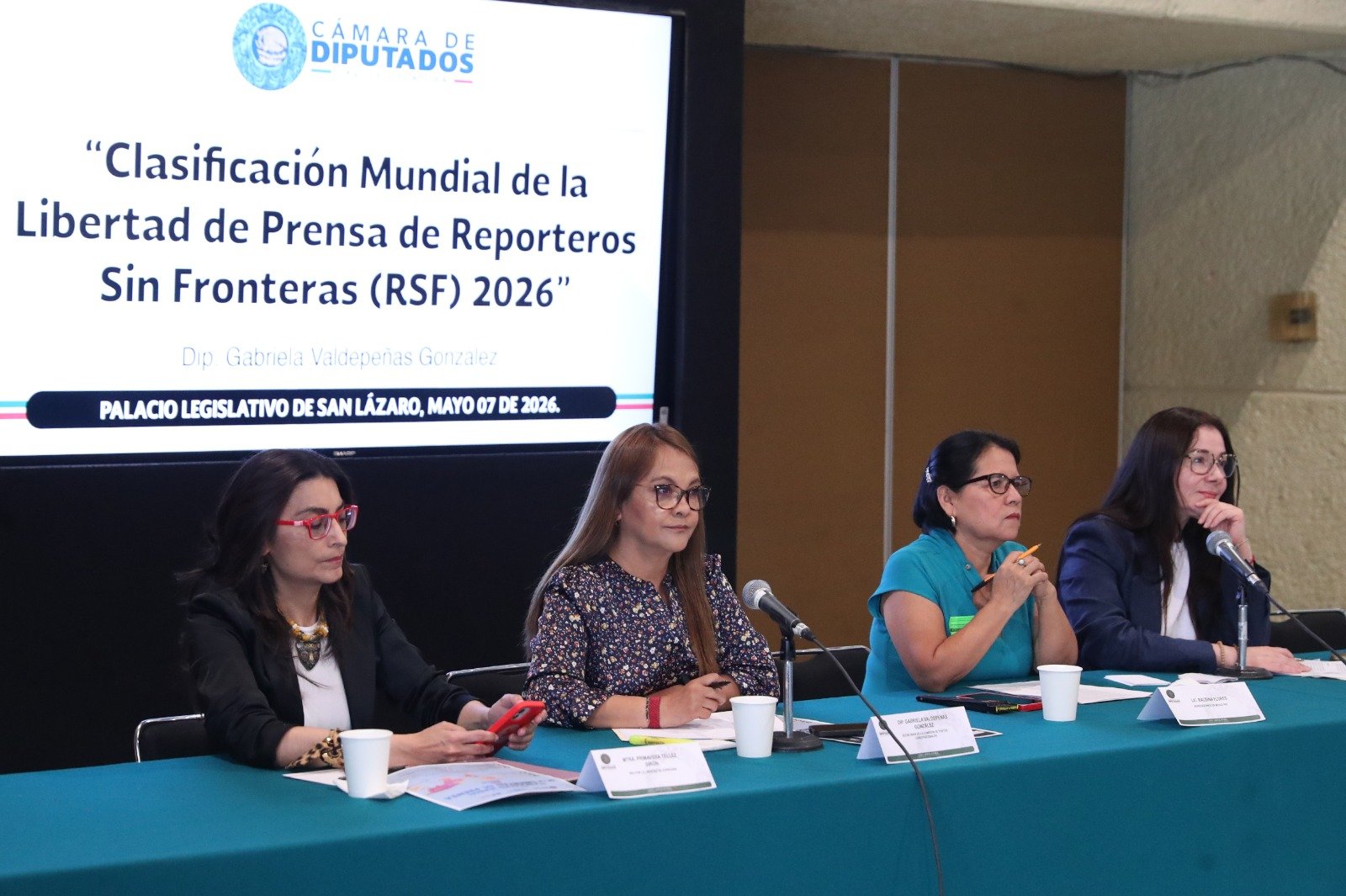 Presenta Gabriela Valdepeñas la Clasificación Mundial de la Libertad de Prensa de Reporteros Sin Fronteras 2026 Presenta Gabriela Valdepeñas la Clasificación Mundial de la Libertad de Prensa de Reporteros Sin Fronteras 2026