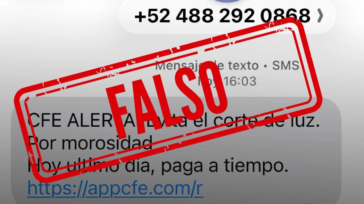 CFE advierte sobre nueva modalidad de fraude: así puedes evitarlo CFE advierte sobre nueva modalidad de fraude: así puedes evitarlo