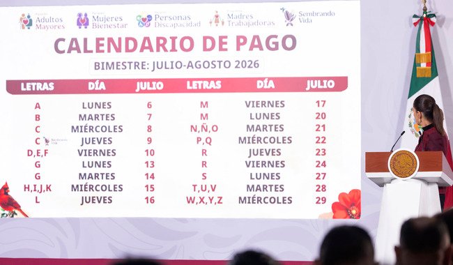 Hoy inicia depósito de las Pensiones y Programas para el Bienestar del bimestre julio-agosto: Presidenta Claudia Sheinbaum Hoy inicia depósito de las Pensiones y Programas para el Bienestar del bimestre julio-agosto: Presidenta Claudia Sheinbaum