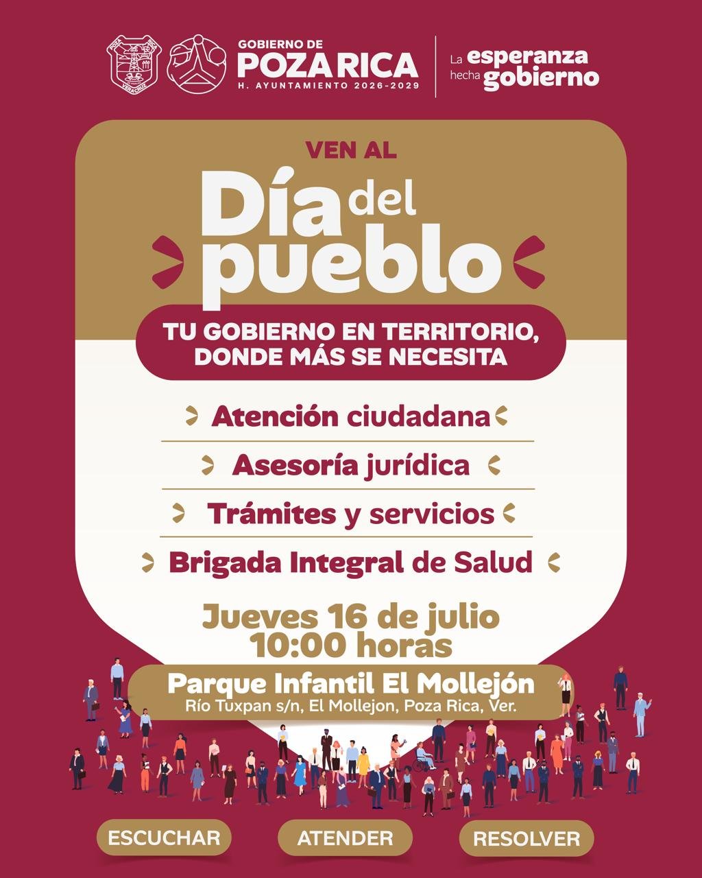 GOBIERNO DE POZA RICA ACERCA SERVICIOS MUNICIPALES DIRECTAMENTE EN LAS COLONIAS CON EL “DÍA DEL PUEBLO” GOBIERNO DE POZA RICA ACERCA SERVICIOS MUNICIPALES DIRECTAMENTE EN LAS COLONIAS CON EL “DÍA DEL PUEBLO”