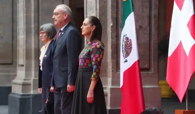 Presidenta Claudia Sheinbaum recibe en Palacio Nacional al Presidente de la Confederación Suiza, Guy Parmelin Presidenta Claudia Sheinbaum recibe en Palacio Nacional al Presidente de la Confederación Suiza, Guy Parmelin