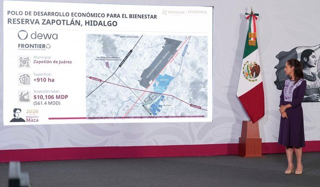 Presidenta destaca inversión de 10 mil 106 mdp para el PODECOBI de Zapotlán, Hidalgo, que ya reúne 147 mil mdp en proyectos Presidenta destaca inversión de 10 mil 106 mdp para el PODECOBI de Zapotlán, Hidalgo, que ya reúne 147 mil mdp en proyectos