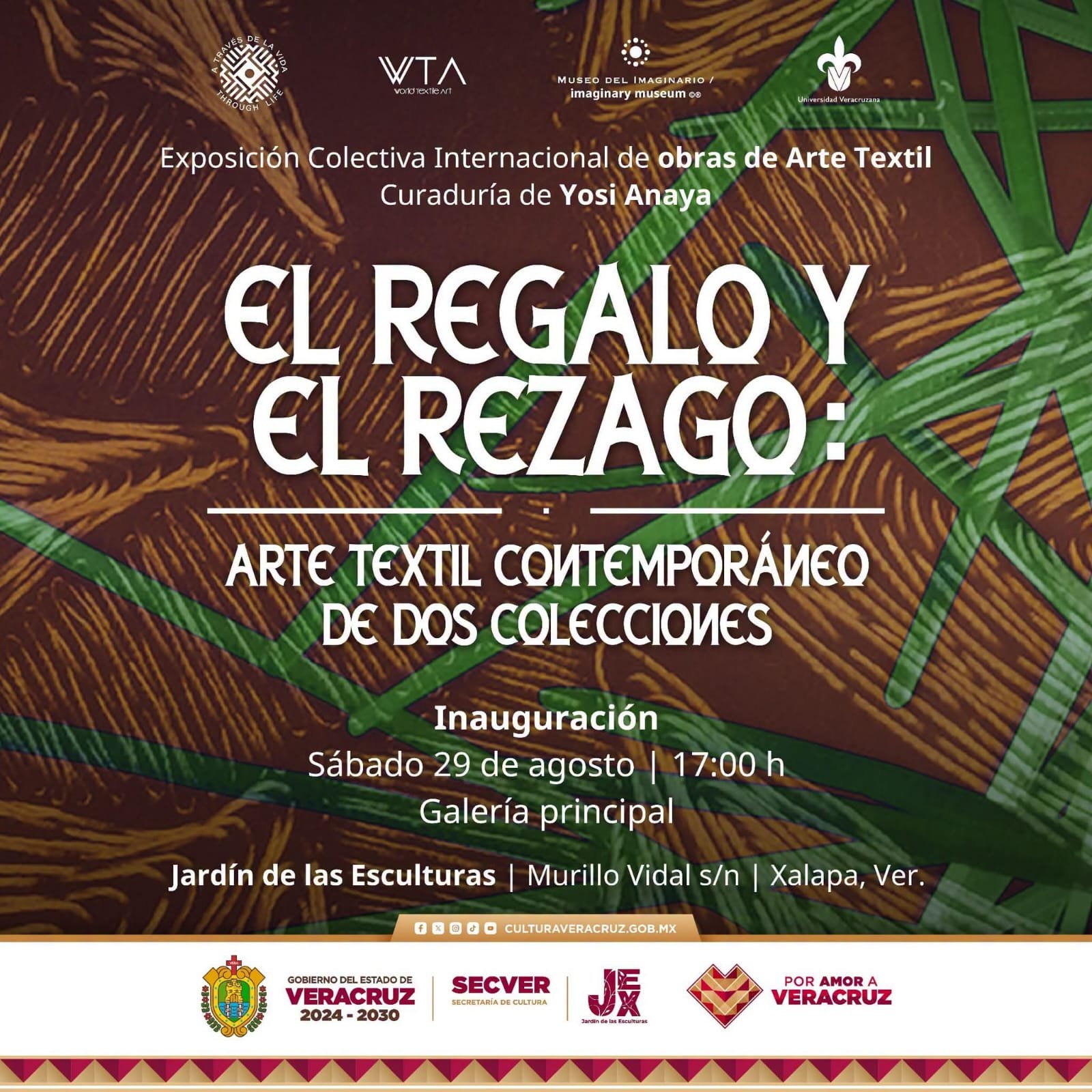 La Secretaría de Cultura de Veracruz, a través del Jardín de las Esculturas de Xalapa, y la Universidad Veracruzana ⚜️, a través del Instituto de Artes Plásticas , invitan: La Secretaría de Cultura de Veracruz, a través del Jardín de las Esculturas de Xalapa, y la Universidad Veracruzana ⚜️, a través del Instituto de Artes Plásticas , invitan: