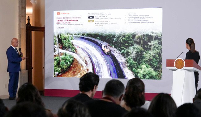 Mejor comunicación es desarrollo y bienestar: presidenta; avanza Programa de Infraestructura Carretera con inversión de 647 mil 832 mdp Mejor comunicación es desarrollo y bienestar: presidenta; avanza Programa de Infraestructura Carretera con inversión de 647 mil 832 mdp