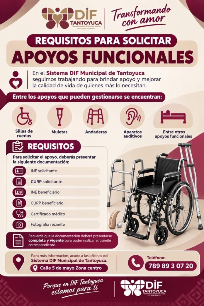 Abre el DIF Municipal de Tantoyuca registro para la entrega de apoyos funcionales a sectores vulnerables Abre el DIF Municipal de Tantoyuca registro para la entrega de apoyos funcionales a sectores vulnerables