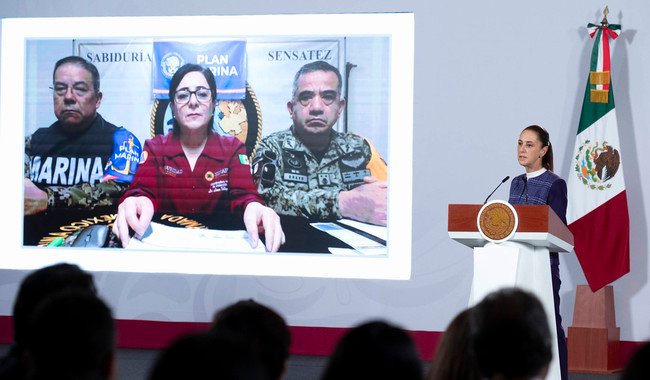 Continúa todo el apoyo del Plan Marina y el Plan DN-lll-E por el huracán Simon y la tormenta tropical Rachel: presidenta Claudia Sheinbaum Continúa todo el apoyo del Plan Marina y el Plan DN-lll-E por el huracán Simon y la tormenta tropical Rachel: presidenta Claudia Sheinbaum