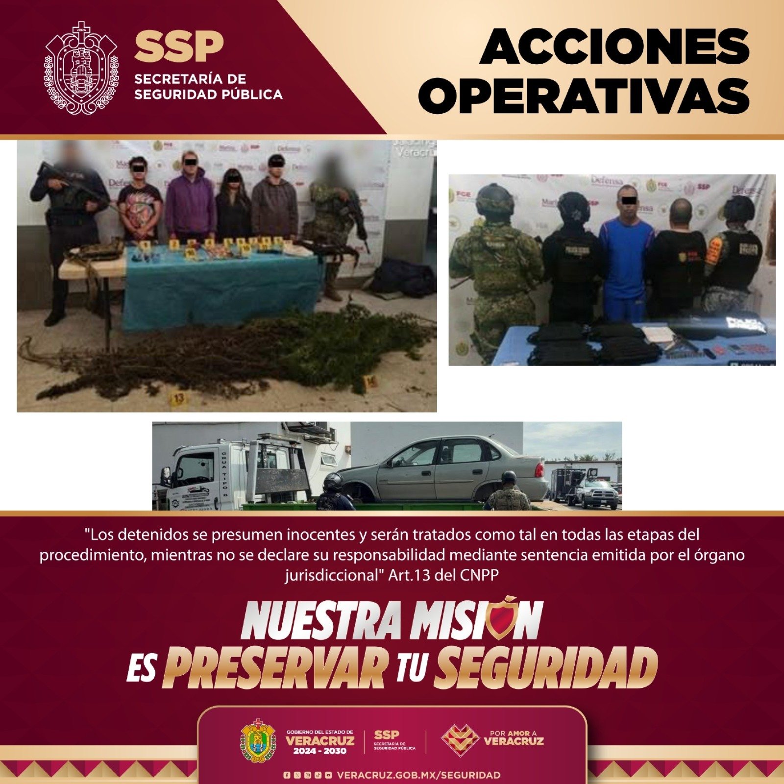 Detenidos 11 presuntos integrantes de células delictivas durante operativos coordinados Detenidos 11 presuntos integrantes de células delictivas durante operativos coordinados